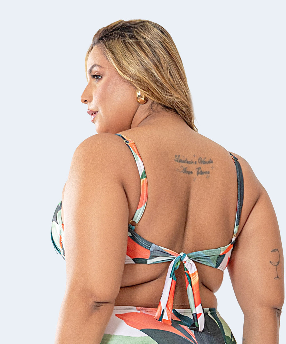 Top com Base Plus Size Estampado FAMILIA ESTAMPADA - PATHY