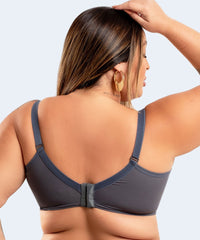 Sutiã Plus Estruturado Microfibra E Renda com Suporte - SANTA PASSION