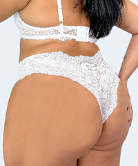 Calcinha Renda Com Costura no Cós Plus Size - JACKIE LINGERIE