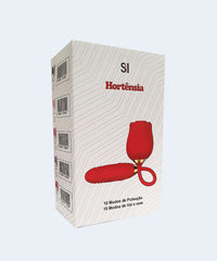 Vibrador de Ponto G e Clitóris com Vai e Vem Formato de Rosa Hortênsia - SEXY IMPORT