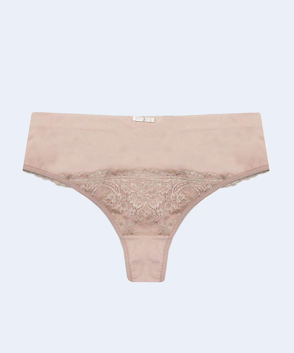 Calcinha Fio Plus em Microfibra com Detalhe em Renda - SANTA PASSION