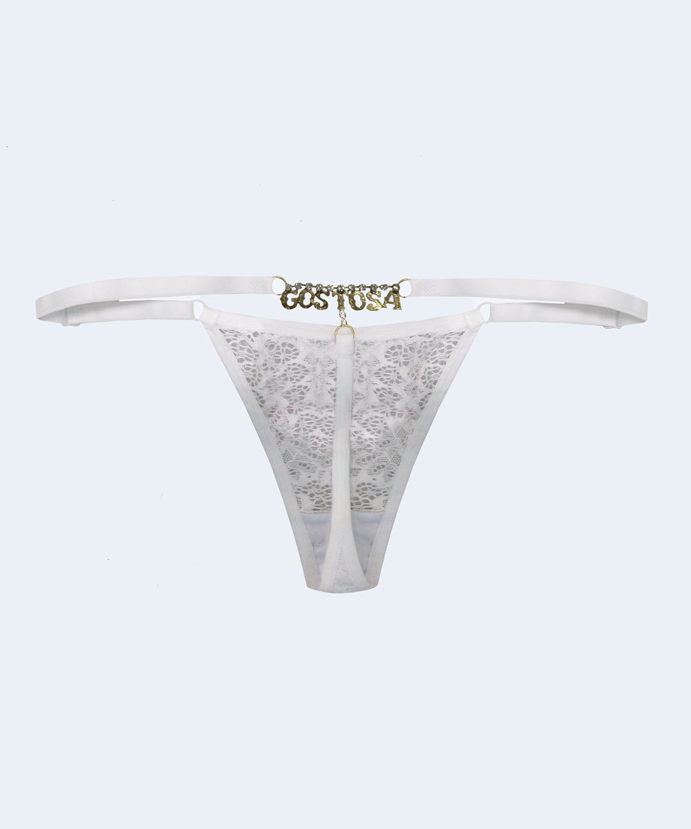 Calcinha String Renda Strass Gostosa - MARYS LENE