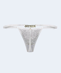 Calcinha String Renda Strass Gostosa - MARYS LENE