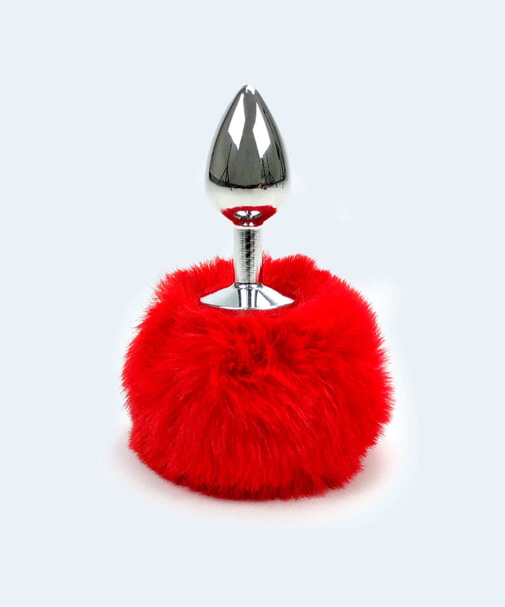 Plug Anal Cônico com Pompom na Base - SEXY IMPORT