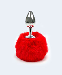 Plug Anal Cônico com Pompom na Base - SEXY IMPORT