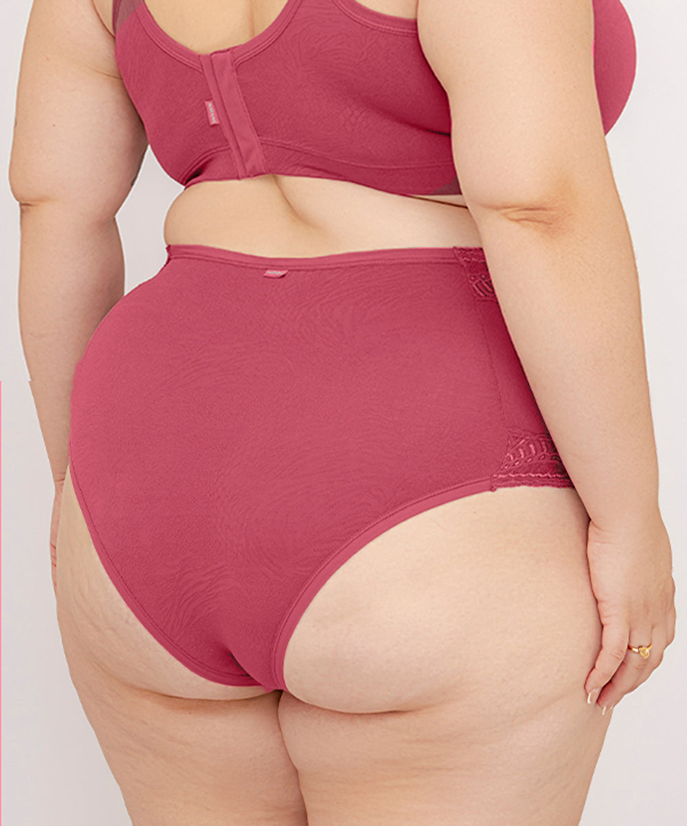 Calcinha Plus Size Cintura Alta Frente V - NAYANE LINGERIE