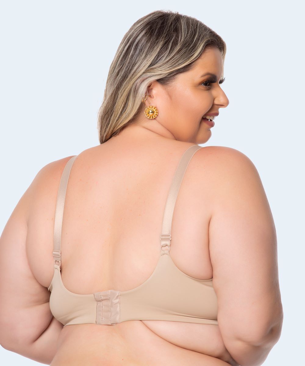 Sutiã de Microfibra Liso Bojo Taça C Plus Size (Linha Básica) - SANTA PASSION