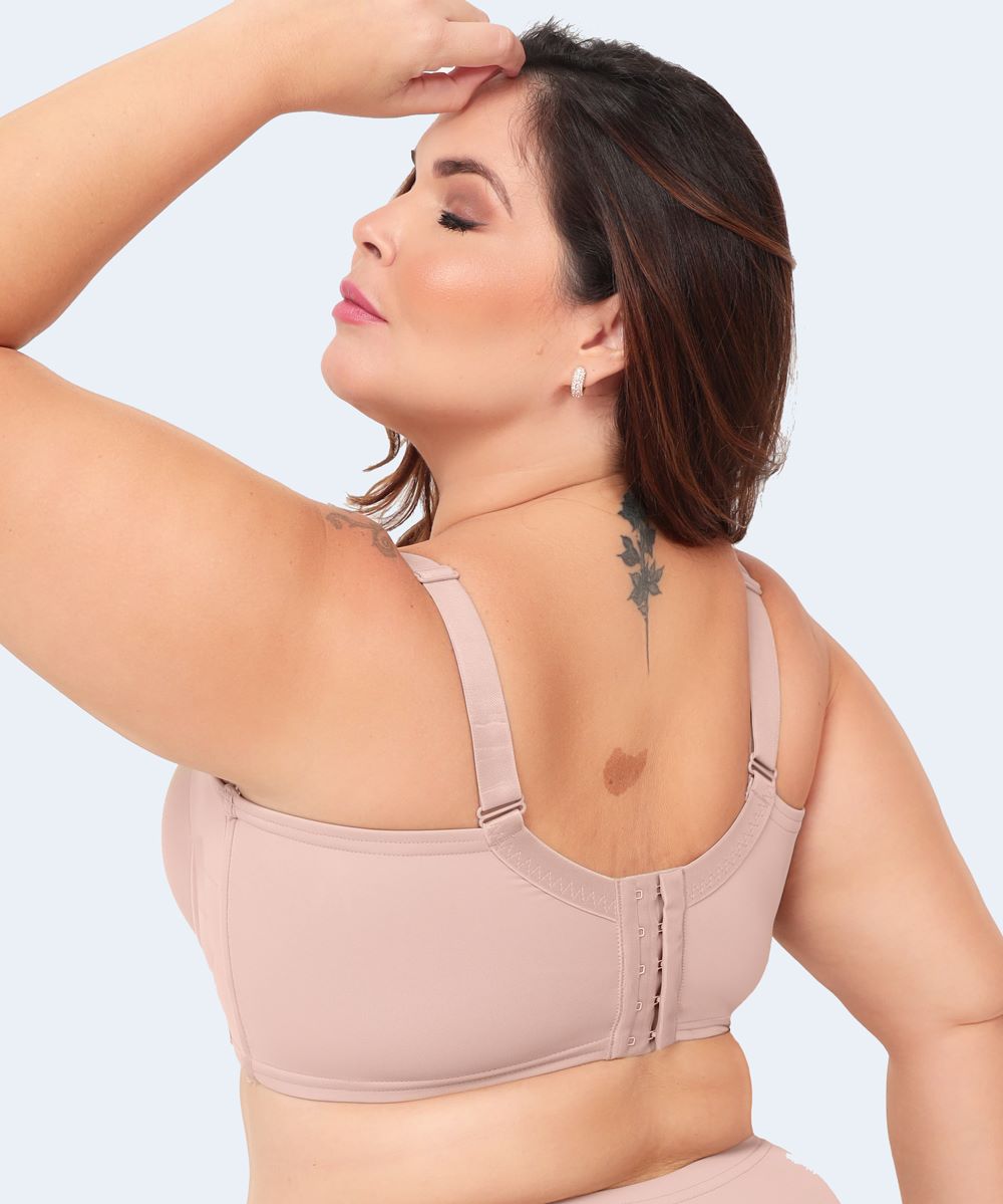 Sutiã de Microfibra Liso com Bojo Plus Size (Linha Básica) - SANTA PASSION