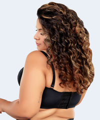 Sutiã De Microfibra Com Detalhe Em Renda Tomara Que Caia Plus Size - VI LINGERIE