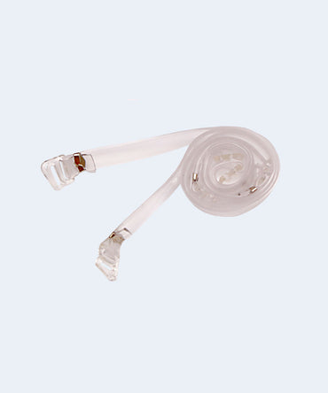 Alça de Silicone com Gancho e Regulador Transparente 8mm x 44cm - FLAP