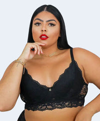 Sutiã sem Bojo com Aro Plus Size com tiras nas Costas - JACKIE LINGERIE