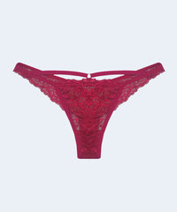 Calcinha Renda String Fio com Tiras - SANTA PASSION