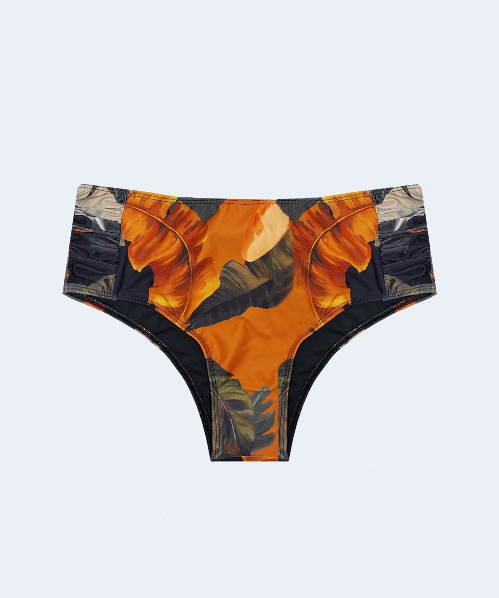Tanga Alta Drapeada Plus Size FAMILIA ESTAMPADA - PATHY
