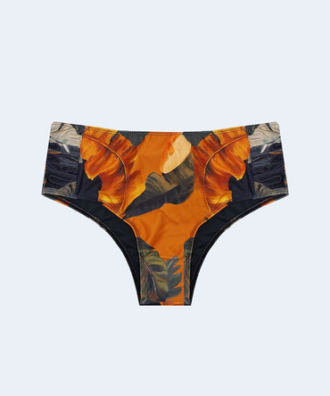 Tanga Alta Drapeada Plus Size FAMILIA ESTAMPADA - PATHY