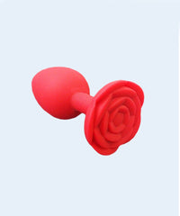 Plug AnaL em Silicone Formato de Rosa - SEXY IMPORT