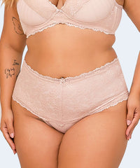Calcinha Microfibra Trabalhada renda nas laterais Plus Size - VI LINGERIE