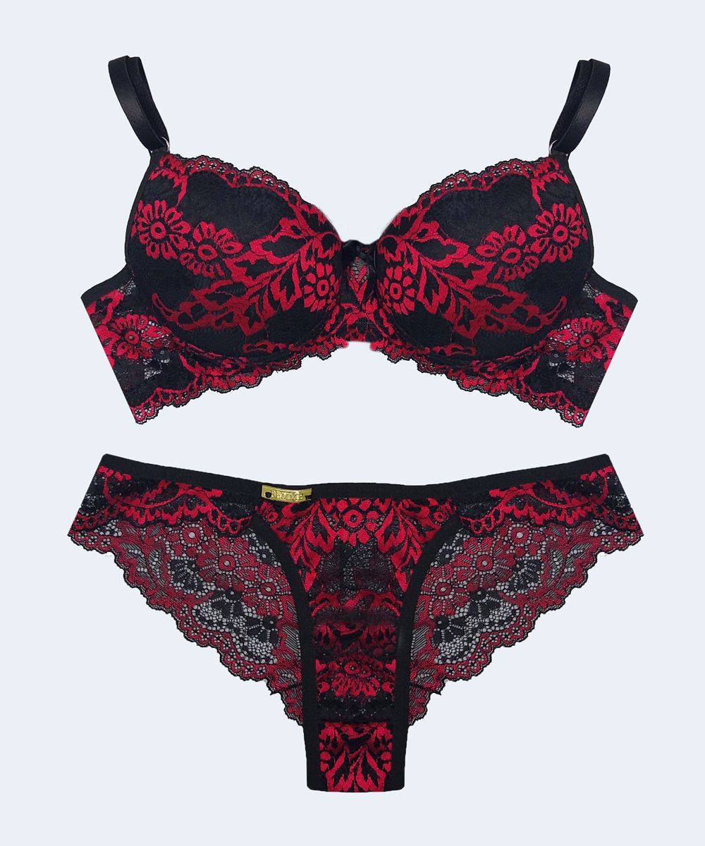 Conjunto Bicolor Com Bojo - FEMME FATALLE
