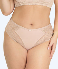Calcinha Microfibra com Renda Fio Duplo Plus Size - SANTA PASSION