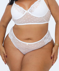 Calcinha Tule Coração Plus Size - JACKIE