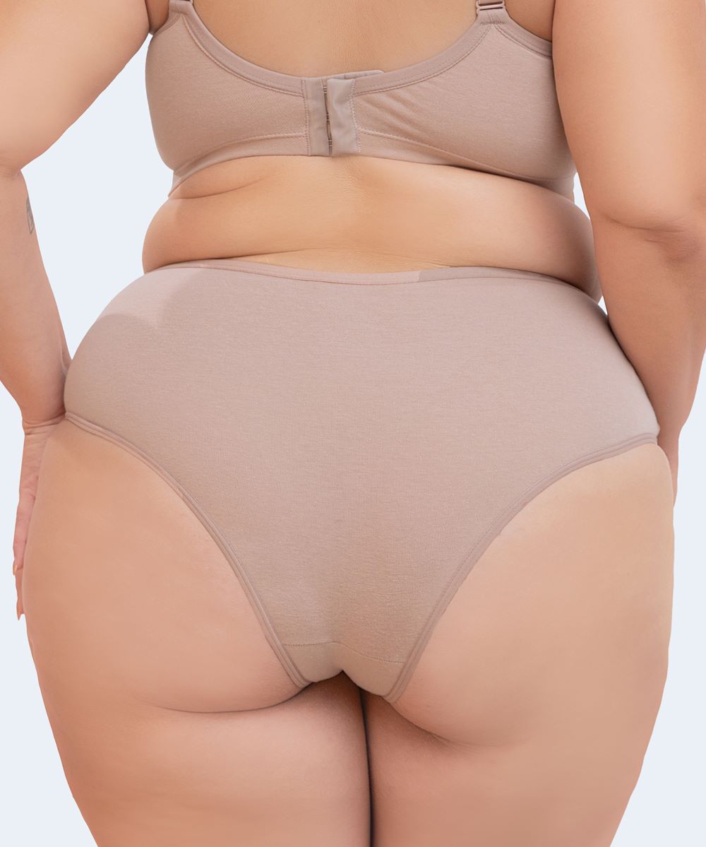 Calcinha Alta Algodão Plus Size (Linha Básica) - SANTA PASSION