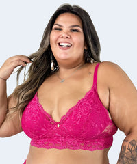 Sutiã sem Bojo com Aro Plus Size com tiras nas Costas - JACKIE LINGERIE