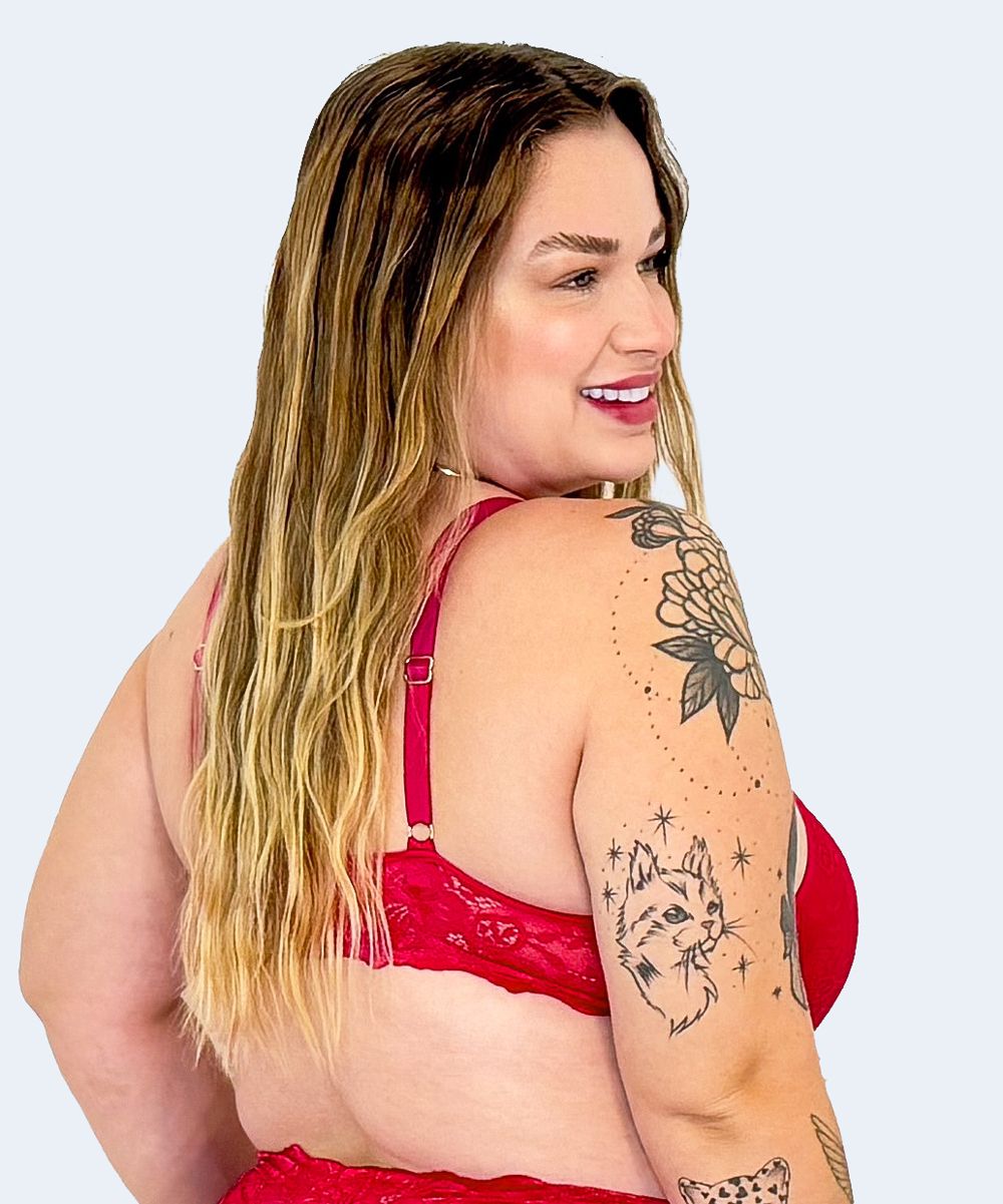 Sutiã de Renda com Bojo Plus Size - JACKIE LINGERIE