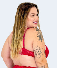 Sutiã de Renda com Bojo Plus Size - JACKIE LINGERIE