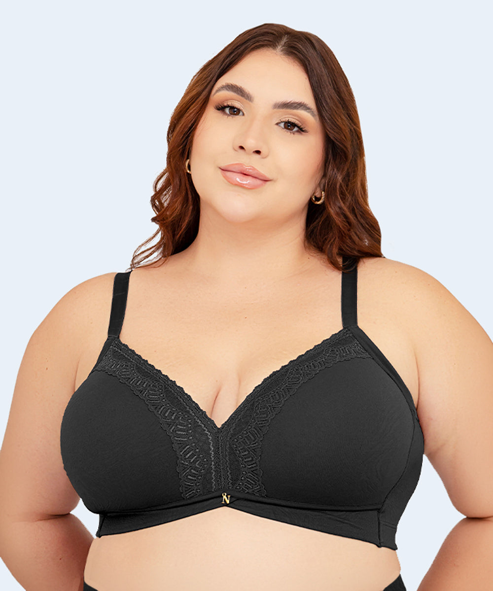 Sutiã Plus Size Top Bojo Tri Redutor Renda - NAYANE