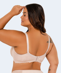 Sutiã Microfibra Trabalhada Sem Bojo Renda Plus Size - VI LINGERIE