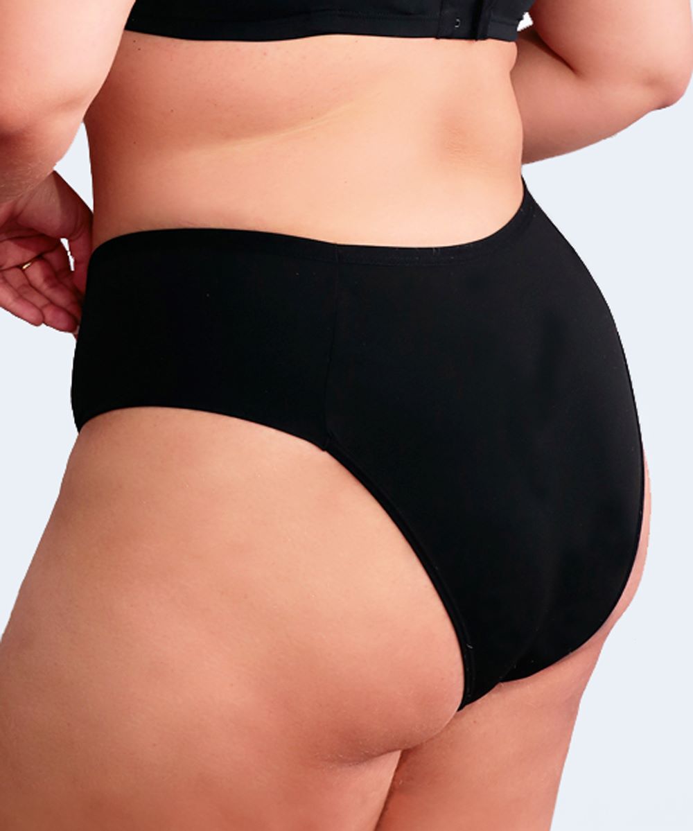 Calcinha Plus Size Alta Lateral Dupla (Linha Básica) - SANTA PASSION