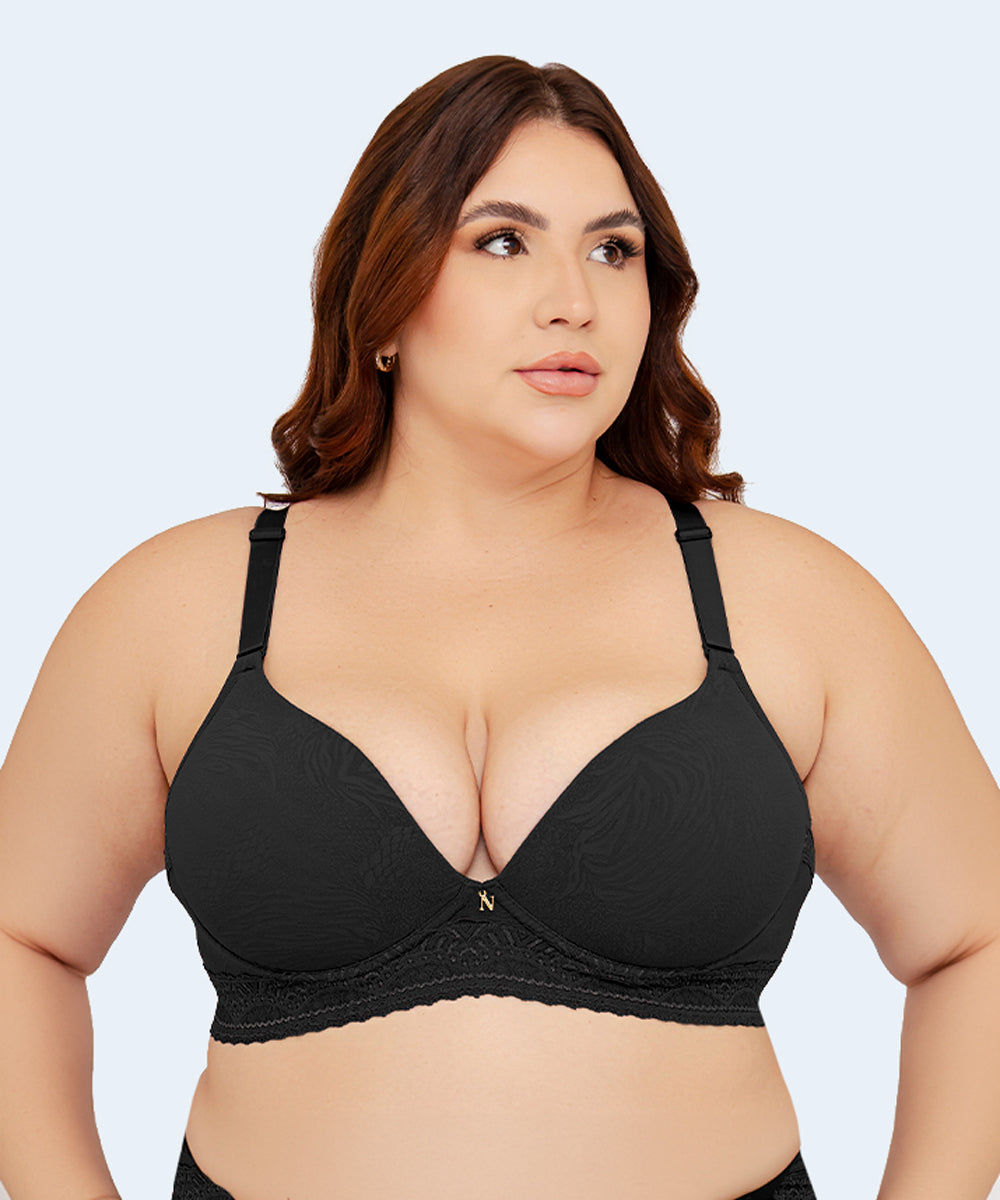 Sutiã Plus Size Base Renda Bojo Soft - NAYANE