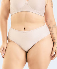 Calcinha Microfibra Trabalhada Fio Duplo Plus Size (Coleção Confort Atemporal) - VI LINGERIE