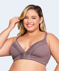 Sutiã Plus Size Top Bojo Tri sem Aros Decote Renda - NAYANE