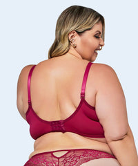 Sutiã De Microfibra Com Renda Sem Bojo E Sem Aro Plus Size - SANTA PASSION