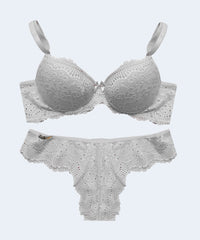 Conjunto de Laise com Bojo Calcinha Biquini - FEMME FATALLE