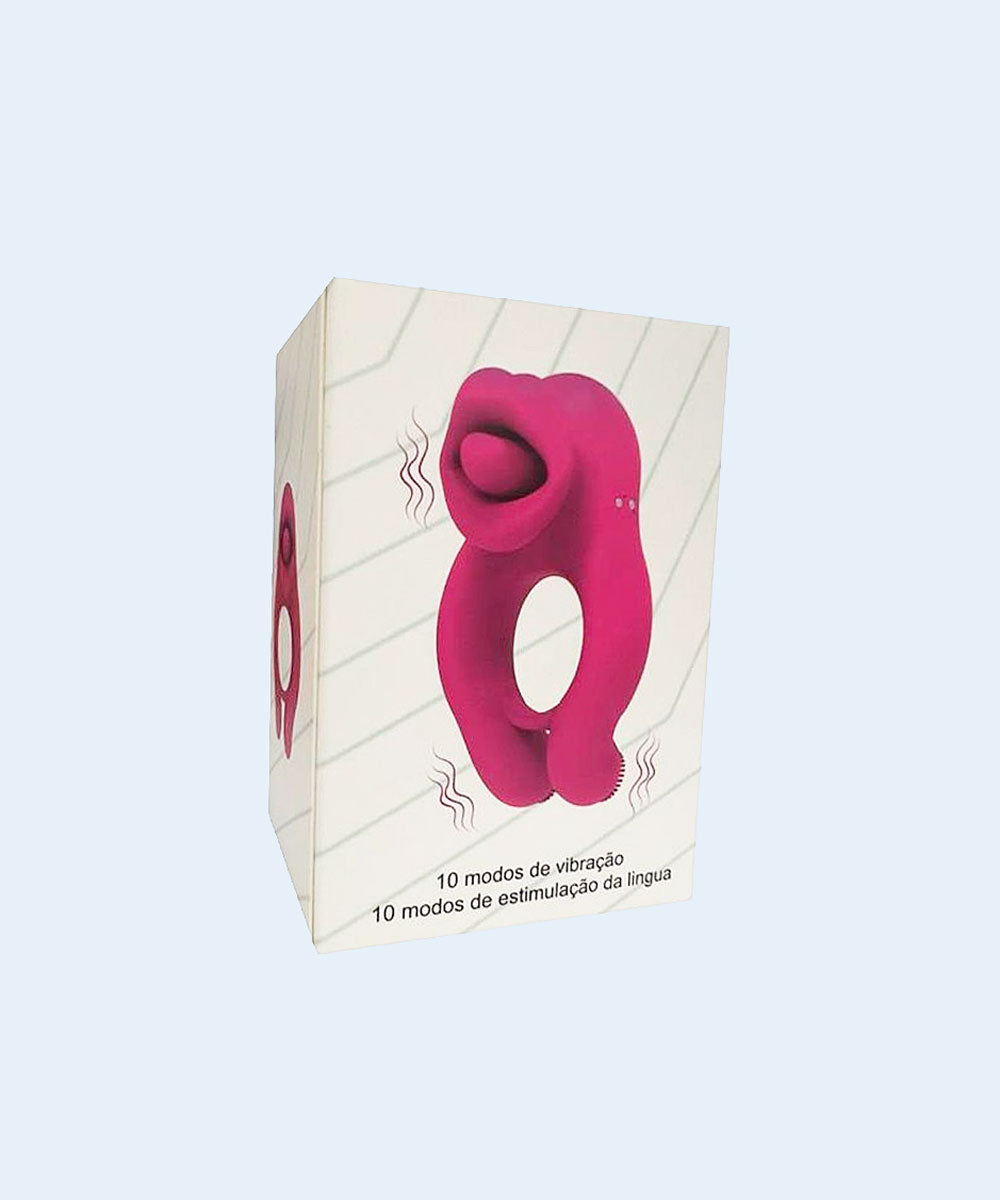 Vibrador Peniano com Estimulador de clitóris - Lick Ring - ALWUP - SEXY IMPORT