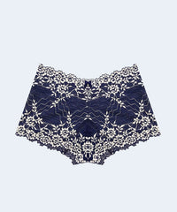 Calcinha Caleçon com Renda Bicolor - PATNER