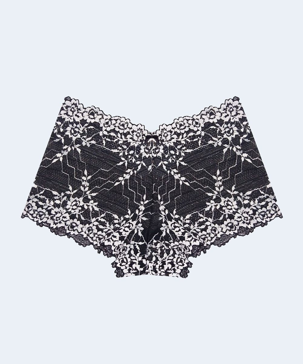 Calcinha Caleçon com Renda Bicolor - PATNER