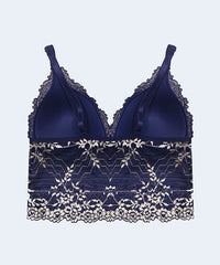 Sutiã Cropped com Renda Bicolor - PATNER