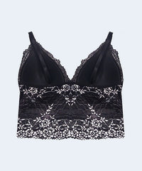 Sutiã Cropped com Renda Bicolor - PATNER