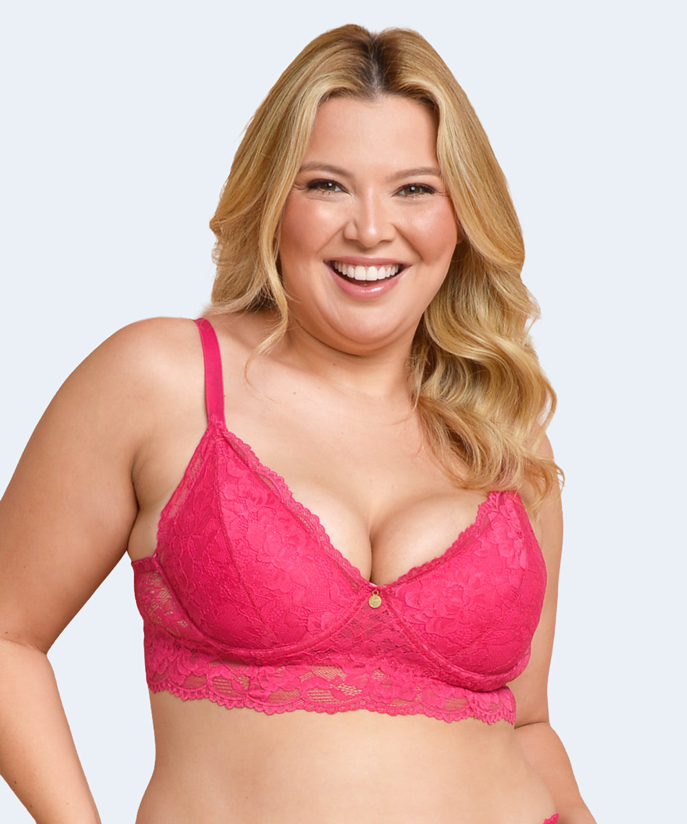 Sutiã sem Bojo com Aro Plus Size com tiras nas Costas - JACKIE LINGERIE