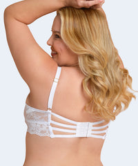 Sutiã sem Bojo com Aro Plus Size com tiras nas Costas - JACKIE LINGERIE