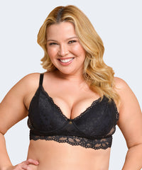 Sutiã sem Bojo com Aro Plus Size com tiras nas Costas - JACKIE LINGERIE