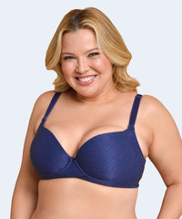 Sutiã Microfibra Trabalhada com Bojo Plus Size (Coleção Atemporal) - VI LINGERIE