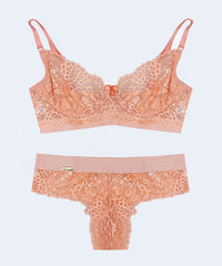 Conjunto de Renda Sem Bojo com Aro e Elástico - FEMME FATALLE