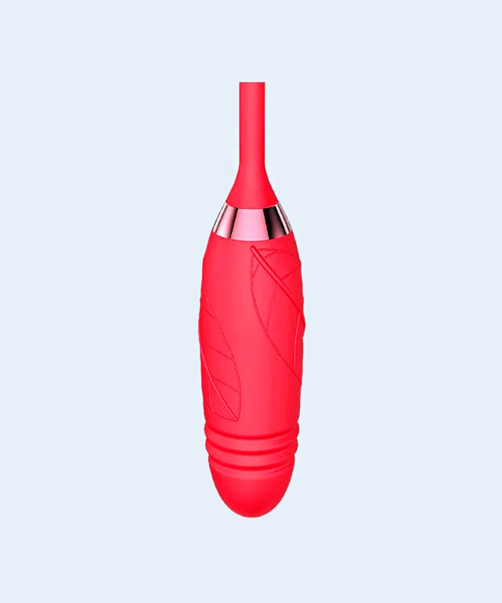 Vibrador de Ponto G e Clitóris com Vai e Vem Formato de Rosa Hortênsia - SEXY IMPORT