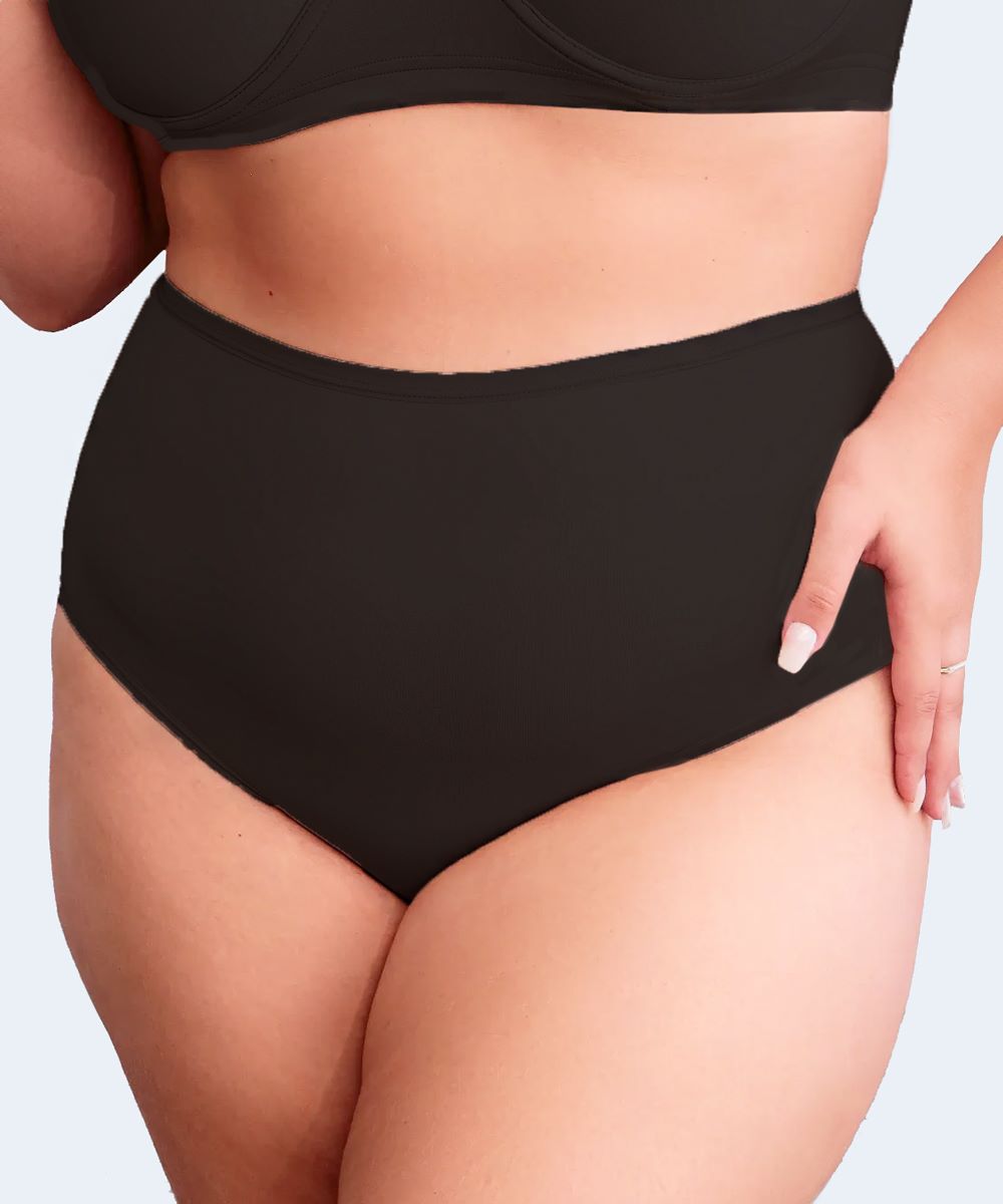 Calcinha De Microfibra Alta Plus Size (Linha Básica) - SANTA PASSION