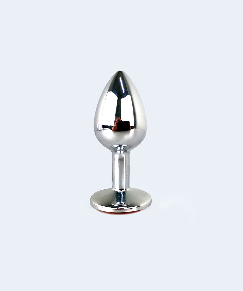 Plug Anal Cônico P com Pedra Brilhante - SEXY IMPORT