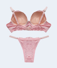 Conjunto de Laise com Bojo Calcinha String - FEMME FATALLE