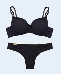 Conjunto Canelado com Renda Fio Duplo - FEMME FATALLE